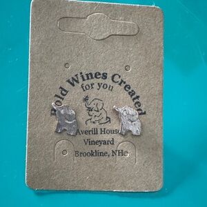 Silver Elephant Earrings